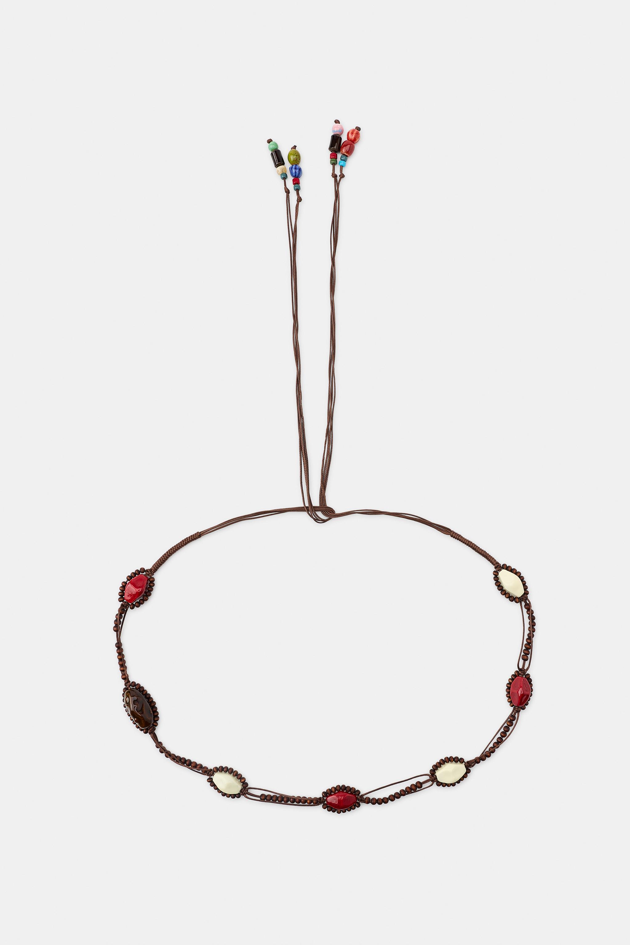 CEINTURE EN CORDON AVEC PIERRES ET FANTAISIE